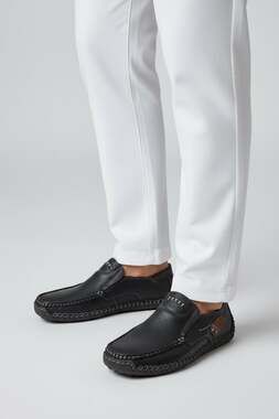 Greks Men's Hand-Stitched Leather Slip-On Casual Loafers